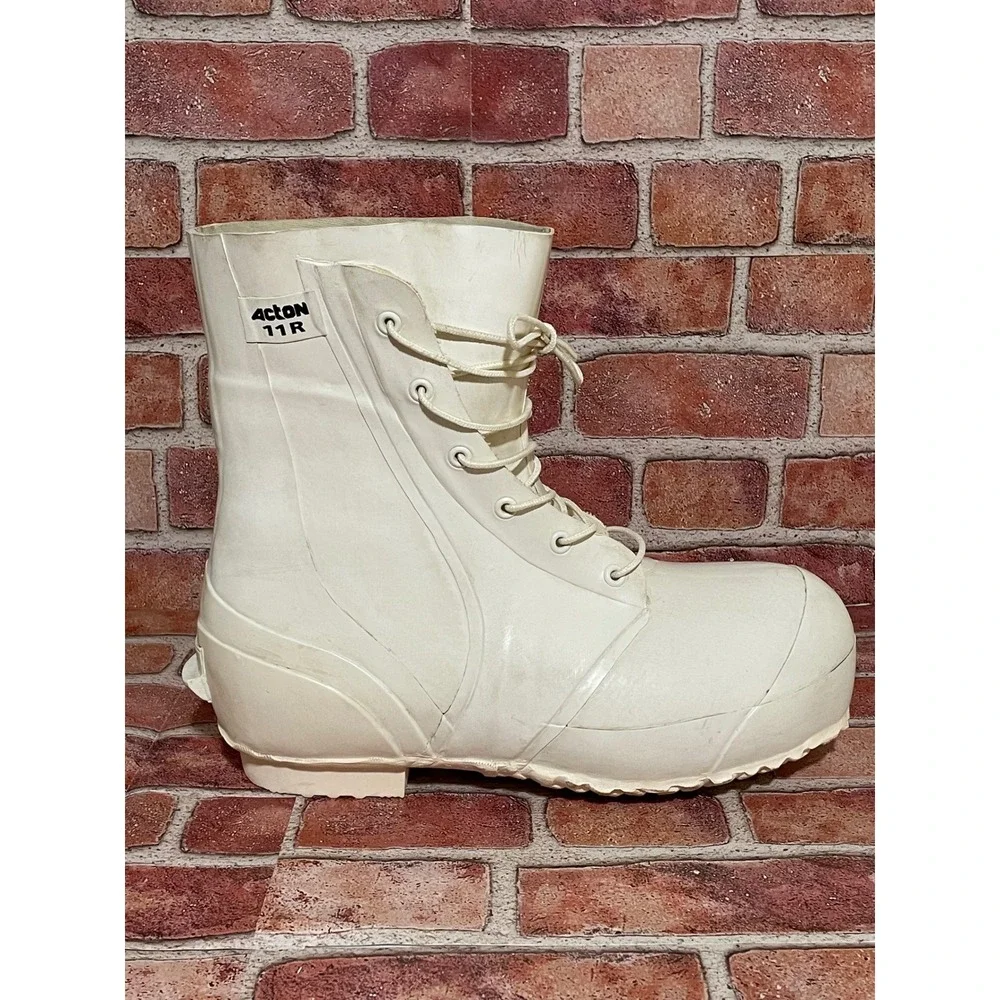 Acton Bunny Boots White Rubber Extreme Cold Weather Military Boots Mens 11R